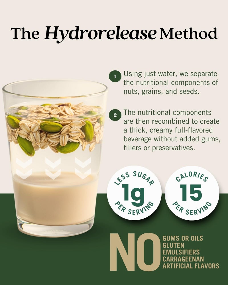 Elmhurst 1925 Pistachio Crème Oat Creamer - 16 Ounce (Pack of 6) Dairy-Free, Vegan, Kosher, Low Sugar, Shelf Stable Creamer Made with Oat Grains & Pistachios for Simpler Plant Based Alternatives - Image 3